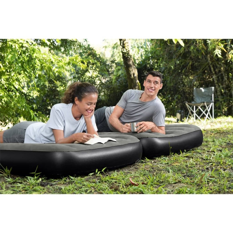 Bestway 3-in-1 Luftbett Schwarz und Grau 188x99x25 cm Bestway 3-in-1 Luftbett Schwarz und Grau 188x99x25 cm