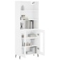 vidaXL Highboard Hochglanz-Weiß 69,5x34x180 cm Holzwerkstoff vidaXL Highboard Hochglanz-Weiß 69,5x34x180 cm Holzwerkstoff
