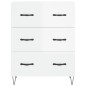 vidaXL Highboard Hochglanz-Weiß 69,5x34x180 cm Holzwerkstoff vidaXL Highboard Hochglanz-Weiß 69,5x34x180 cm Holzwerkstoff