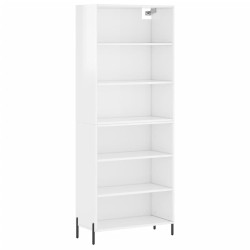 vidaXL Highboard Hochglanz-Weiß 69,5x32,5x180 cm Holzwerkstoff