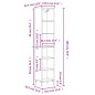 vidaXL Highboard Hochglanz-Weiß 34,5x32,5x180 cm Holzwerkstoff vidaXL Highboard Hochglanz-Weiß 34,5x32,5x180 cm Holzwerkstoff