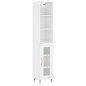 vidaXL Highboard Hochglanz-Weiß 34,5x34x180 cm Holzwerkstoff vidaXL Highboard Hochglanz-Weiß 34,5x34x180 cm Holzwerkstoff