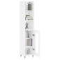 vidaXL Highboard Hochglanz-Weiß 34,5x34x180 cm Holzwerkstoff vidaXL Highboard Hochglanz-Weiß 34,5x34x180 cm Holzwerkstoff