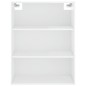 vidaXL Highboard Hochglanz-Weiß 69,5x34x180 cm Holzwerkstoff vidaXL Highboard Hochglanz-Weiß 69,5x34x180 cm Holzwerkstoff