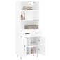 vidaXL Highboard Hochglanz-Weiß 69,5x34x180 cm Holzwerkstoff vidaXL Highboard Hochglanz-Weiß 69,5x34x180 cm Holzwerkstoff