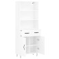 vidaXL Highboard Hochglanz-Weiß 69,5x34x180 cm Holzwerkstoff vidaXL Highboard Hochglanz-Weiß 69,5x34x180 cm Holzwerkstoff