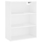 vidaXL Highboard Hochglanz-Weiß 69,5x34x180 cm Holzwerkstoff vidaXL Highboard Hochglanz-Weiß 69,5x34x180 cm Holzwerkstoff