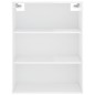 vidaXL Highboard Hochglanz-Weiß 69,5x34x180 cm Holzwerkstoff vidaXL Highboard Hochglanz-Weiß 69,5x34x180 cm Holzwerkstoff