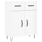 vidaXL Highboard Hochglanz-Weiß 69,5x34x180 cm Holzwerkstoff vidaXL Highboard Hochglanz-Weiß 69,5x34x180 cm Holzwerkstoff