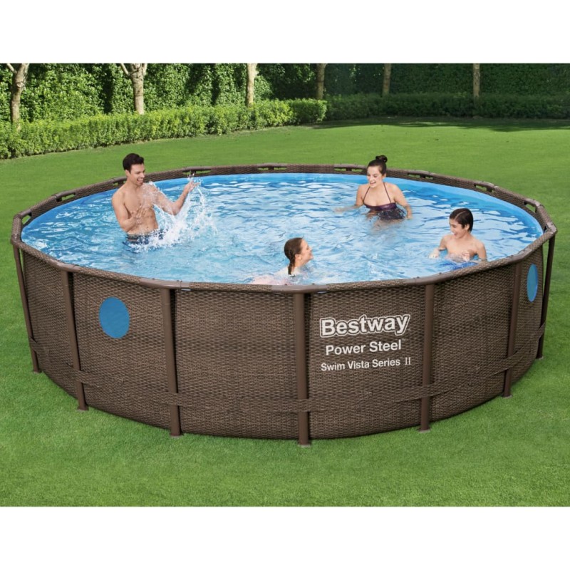 Bestway Power Steel Swimmingpool Set 488x122 cm Bestway Power Steel Swimmingpool Set 488x122 cm