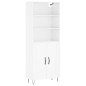 vidaXL Highboard Hochglanz-Weiß 69,5x34x180 cm Holzwerkstoff vidaXL Highboard Hochglanz-Weiß 69,5x34x180 cm Holzwerkstoff