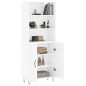 vidaXL Highboard Hochglanz-Weiß 69,5x34x180 cm Holzwerkstoff vidaXL Highboard Hochglanz-Weiß 69,5x34x180 cm Holzwerkstoff
