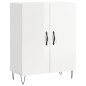 vidaXL Highboard Hochglanz-Weiß 69,5x34x180 cm Holzwerkstoff vidaXL Highboard Hochglanz-Weiß 69,5x34x180 cm Holzwerkstoff
