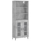 vidaXL Highboard Betongrau 69,5x34x180 cm Holzwerkstoff vidaXL Highboard Betongrau 69,5x34x180 cm Holzwerkstoff