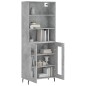 vidaXL Highboard Betongrau 69,5x34x180 cm Holzwerkstoff vidaXL Highboard Betongrau 69,5x34x180 cm Holzwerkstoff