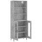vidaXL Highboard Betongrau 69,5x34x180 cm Holzwerkstoff vidaXL Highboard Betongrau 69,5x34x180 cm Holzwerkstoff