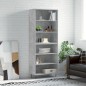 vidaXL Highboard Betongrau 69,5x32,5x180 cm Holzwerkstoff vidaXL Highboard Betongrau 69,5x32,5x180 cm Holzwerkstoff