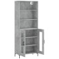 vidaXL Highboard Betongrau 69,5x34x180 cm Holzwerkstoff vidaXL Highboard Betongrau 69,5x34x180 cm Holzwerkstoff