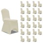 vidaXL Stretch-Stuhlhussen Creme 24 Stk. vidaXL Stretch-Stuhlhussen Creme 24 Stk.