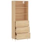 vidaXL Highboard Sonoma-Eiche 69,5x34x180 cm Holzwerkstoff vidaXL Highboard Sonoma-Eiche 69,5x34x180 cm Holzwerkstoff