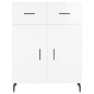 Highboard Hochglanz-Weiß 69,5x34x180 cm Holzwerkstoff Highboard Hochglanz-Weiß 69,5x34x180 cm Holzwerkstoff