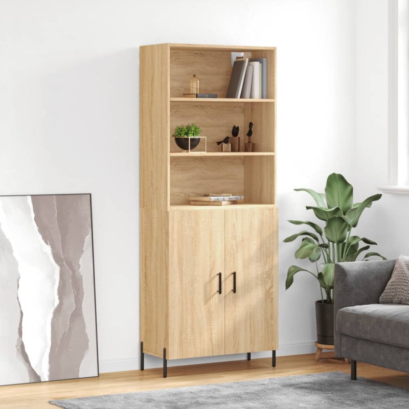 vidaXL Highboard Sonoma-Eiche 69,5x34x180 cm Holzwerkstoff vidaXL Highboard Sonoma-Eiche 69,5x34x180 cm Holzwerkstoff