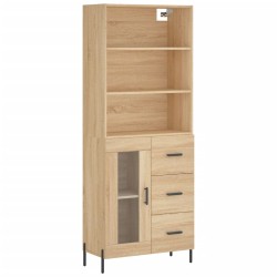 vidaXL Highboard Sonoma-Eiche 69,5x34x180 cm Holzwerkstoff