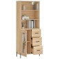 vidaXL Highboard Sonoma-Eiche 69,5x34x180 cm Holzwerkstoff vidaXL Highboard Sonoma-Eiche 69,5x34x180 cm Holzwerkstoff