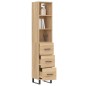 vidaXL Highboard Sonoma-Eiche 34,5x34x180 cm Holzwerkstoff vidaXL Highboard Sonoma-Eiche 34,5x34x180 cm Holzwerkstoff