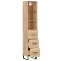 vidaXL Highboard Sonoma-Eiche 34,5x34x180 cm Holzwerkstoff vidaXL Highboard Sonoma-Eiche 34,5x34x180 cm Holzwerkstoff