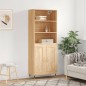 vidaXL Highboard Sonoma-Eiche 69,5x34x180 cm Holzwerkstoff vidaXL Highboard Sonoma-Eiche 69,5x34x180 cm Holzwerkstoff