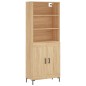 vidaXL Highboard Sonoma-Eiche 69,5x34x180 cm Holzwerkstoff vidaXL Highboard Sonoma-Eiche 69,5x34x180 cm Holzwerkstoff