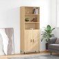 vidaXL Highboard Sonoma-Eiche 69,5x34x180 cm Holzwerkstoff vidaXL Highboard Sonoma-Eiche 69,5x34x180 cm Holzwerkstoff