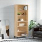 vidaXL Highboard Sonoma-Eiche 69,5x32,5x180 cm Holzwerkstoff vidaXL Highboard Sonoma-Eiche 69,5x32,5x180 cm Holzwerkstoff