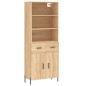 vidaXL Highboard Sonoma-Eiche 69,5x34x180 cm Holzwerkstoff vidaXL Highboard Sonoma-Eiche 69,5x34x180 cm Holzwerkstoff