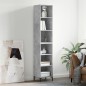 vidaXL Highboard Betongrau 34,5x32,5x180 cm Holzwerkstoff vidaXL Highboard Betongrau 34,5x32,5x180 cm Holzwerkstoff