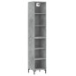 vidaXL Highboard Betongrau 34,5x32,5x180 cm Holzwerkstoff vidaXL Highboard Betongrau 34,5x32,5x180 cm Holzwerkstoff