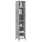 vidaXL Highboard Betongrau 34,5x32,5x180 cm Holzwerkstoff vidaXL Highboard Betongrau 34,5x32,5x180 cm Holzwerkstoff