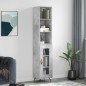 vidaXL Highboard Betongrau 34,5x34x180 cm Holzwerkstoff vidaXL Highboard Betongrau 34,5x34x180 cm Holzwerkstoff