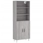 vidaXL Highboard Grau Sonoma 69,5x34x180 cm Holzwerkstoff vidaXL Highboard Grau Sonoma 69,5x34x180 cm Holzwerkstoff