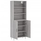 vidaXL Highboard Grau Sonoma 69,5x34x180 cm Holzwerkstoff vidaXL Highboard Grau Sonoma 69,5x34x180 cm Holzwerkstoff