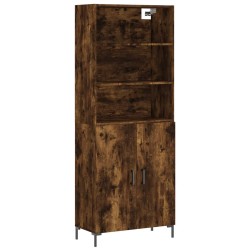 vidaXL Highboard Räuchereiche 69,5x34x180 cm Holzwerkstoff