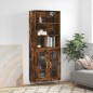 vidaXL Highboard Räuchereiche 69,5x34x180 cm Holzwerkstoff vidaXL Highboard Räuchereiche 69,5x34x180 cm Holzwerkstoff