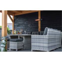 Sunred Wandheizstrahler Fortuna 1500W Rosegold Schwarz