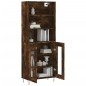 vidaXL Highboard Räuchereiche 69,5x34x180 cm Holzwerkstoff vidaXL Highboard Räuchereiche 69,5x34x180 cm Holzwerkstoff