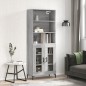 vidaXL Highboard Grau Sonoma 69,5x34x180 cm Holzwerkstoff vidaXL Highboard Grau Sonoma 69,5x34x180 cm Holzwerkstoff