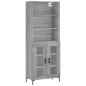 vidaXL Highboard Grau Sonoma 69,5x34x180 cm Holzwerkstoff vidaXL Highboard Grau Sonoma 69,5x34x180 cm Holzwerkstoff