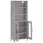vidaXL Highboard Grau Sonoma 69,5x34x180 cm Holzwerkstoff vidaXL Highboard Grau Sonoma 69,5x34x180 cm Holzwerkstoff