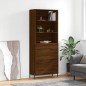 vidaXL Highboard Braun Eichen-Optik 69,5x34x180 cm Holzwerkstoff vidaXL Highboard Braun Eichen-Optik 69,5x34x180 cm Holzwerkstoff