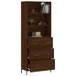 vidaXL Highboard Braun Eichen-Optik 69,5x34x180 cm Holzwerkstoff vidaXL Highboard Braun Eichen-Optik 69,5x34x180 cm Holzwerkstoff